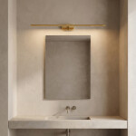 Koupelnové nástěnné LED svítidlo APP1891-1W 80 cm GOLD OSW-66046