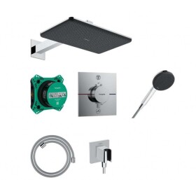 HANSGROHE - Raindance Alive Q Sprchový set s termostatem pod omítku, s tělesem, 21x34 cm, 3 proudy, chrom 24620000