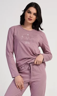 Dámské pyžamo dlouhé Vienetta Secret Emily