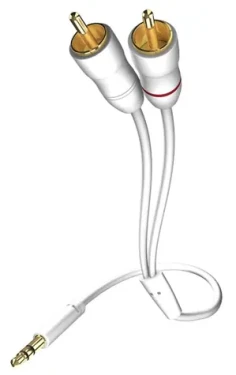 In-akustik Star Audio kabel bílá 0.5 m / 3.5mm jack - 2x Cinch (3100005)