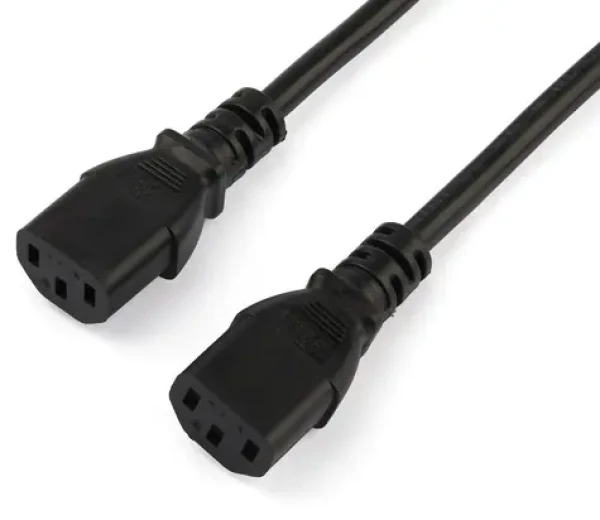 StarTech napájecí kabel Schuko-2x IEC C13 černý / Napájecí kabel / 2 m / CEE7/7 - 2x C13 / 250 V / 10 A (PXT101YEU2M)