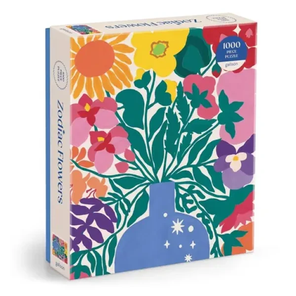 Galison Puzzle Květiny zvěrokruhu