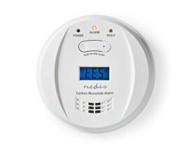 Nedis domovní alarm detektor oxidu uhelnatého/ En 50291/ hlasitost 85 dB/ 2x Aa/ životnost až 5 let/ bílý