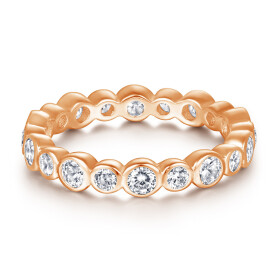 LUNICA Stříbrný prstýnek KLID ROSE Velikost prstenu: 7 (EU: 54-56) 0616_7