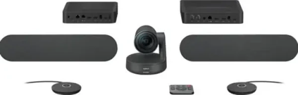 Logitech RALLY PLUS system / konferenční kamera + 2x stolní mikrofon + 2x reproduktor + rozbočovač (960-001224)