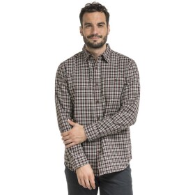 Bushman Pánská kostkovaná košile Luigi, burgundy XL