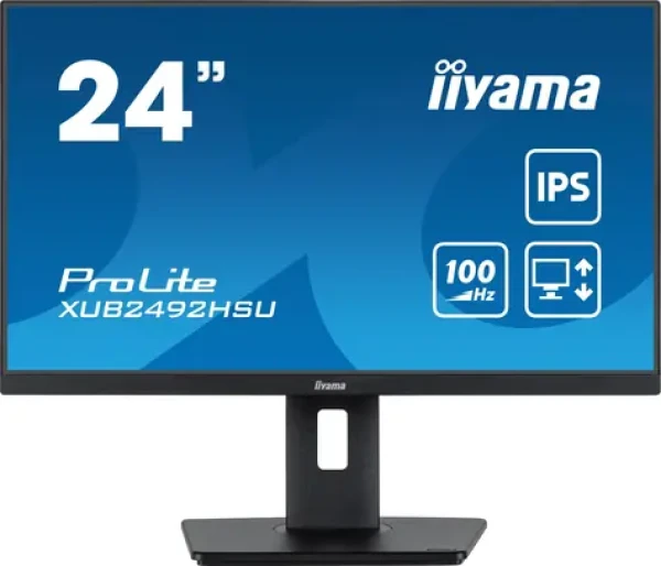 24" IIYAMA ProLite XUB2492HSU-B6 černá / IPS / 1920x1080 / 16:9 / 0.4ms / 1300:1 / 250cd / repro / HDMI / DP (XUB2492HSU-B6)