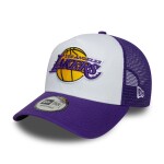 New Era Pánská kšiltovka Los Angeles Lakers NBA 17-Time Champion Side Patch Trucker Adjustable