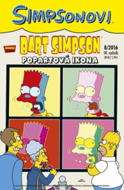 Bart Simpson 8/2016 Popartová ikona Groening