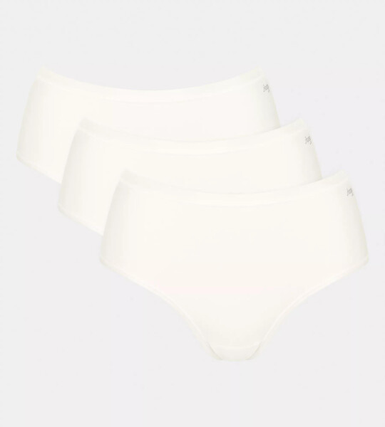 Dámské kalhotky GO Daily Cotton Midi 3P - WHITE - bílé 00GZ - SLOGGI WHITE S
