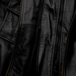 Pánská Kožená Bunda Cassian Celeste Brixton Černá Velikost: L