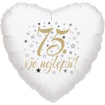 75. narozeniny balónek srdce Balonyk.cz 75. narozeniny balónek srdce Balonyk.cz
