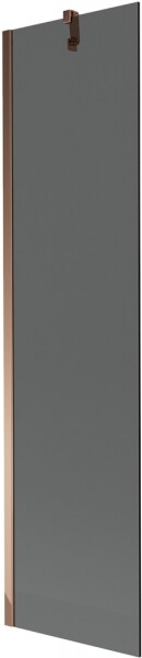 MEXEN/S - Next vanová zástěna FIX 50 x 150, grafit, růžové zlato 895-050-000-00-40-60