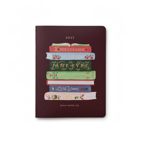Rifle Paper Co. Plánovací notes 2027 Ladies Night Book Club, černá barva, papír