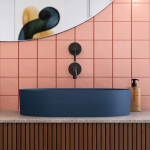 OMNIRES - OVO M+ umyvadlo na desku, 55 x 36 cm midnight blue /MB/ (OVOUNMB) 2. jakost