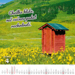 Nástěnný kalendář 2026 Helma - Kadibudky, 30 x 30 cm