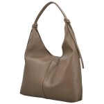 Trendy dámská kožená kabelka na rameno Anestis, taupe