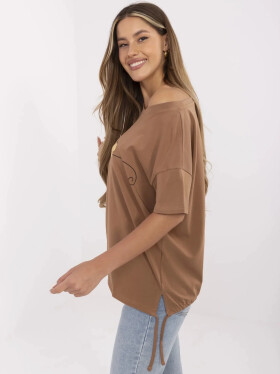 Tričko CLM TS 1017.03 světle hnědé XL