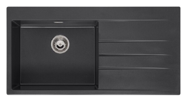 Granitový dřez Reginox Breda 10, R33586, Black Silvery R33586