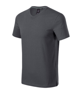 Action V-neck tričko pánské light anthracite M