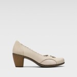 Lodičky Rieker 40910-80 Přírodní kůže (useň) - Lícová