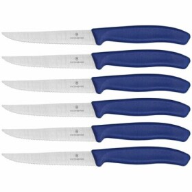 VICTORINOX Swiss Classic sada 6 ks nožů na steaky modrá