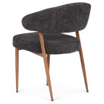 Jídelní židle, šedá, látka, CT-L5031 GREY2