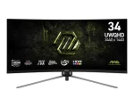 34" MSI MAG 345CQRF E20 černá / Herní monitor / UWQHD / VA / 200Hz / 0,5ms / 21:9 / HDMI+DP / VESA (MAG 345CQRF E20)