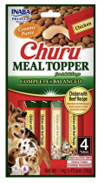 Churu Dog Meal Topper Chicken with Beef Recipe 4x14g