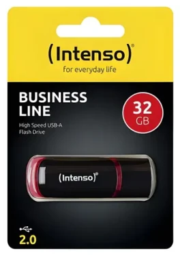 Intenso Business Line 32GB černá / Flash disk / USB 2.0 / čtení 28 MB/s / zápis 6,5 MB/s (3511480)
