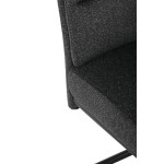 Jídelní židle, šedá, látka, DCL-P3107 GREY2