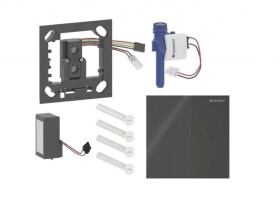 GEBERIT - Elektronické ovládání splachování pisoárů typ 40, síťové napájení, Bluetooth, sklo/černá 116.227.SJ.1