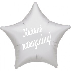 Balónek stříbrná hvězda Krásné narozeniny! Balonky.cz Balónek stříbrná hvězda Krásné narozeniny! Balonky.cz