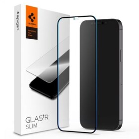 Spigen Glass Full Cover HD ochranné sklo pro Apple 12 Pro Max černá (AGL01468)