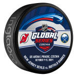 Inglasco Sherwood Puk NHL Global Series 2024 Czechia Buffalo Sabres vs New Jersey Devils Logo