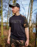 FOX Tričko Black/Camo Outline T-Shirt M (CFX268)