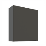 Horní skříňka Aria ANT 80 G-90 2F Barva korpusu: Antracit, Barva dvířek: WH - Crystal white AFM