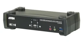 Aten 2-port KVMP Switch MST černá / KVM switch / 2x DisplayPort / 4K UHD / USB (CS1922M-AT-G)
