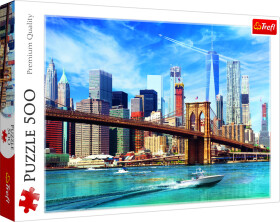 Puzzle Výhled na New York 500 dílků 58x34cm v krabici 40x26,5x4,5cm - Tolo