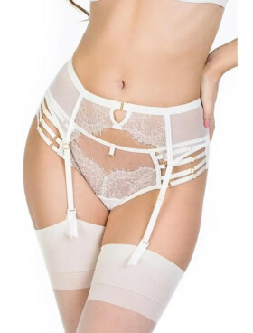 Dámský podvazkový pás DELICE 19091 Ecru - Mediolano ecri(krémová) XXL