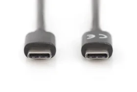 Digitus USB-C kabel černý / Datový kabel / USB-C - USB-C / 1,8 m / USB 3.2 Gen 2 (AK-300138-018-S)