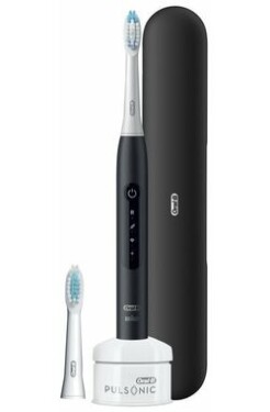 Oral-B Pulsonic Slim Luxe 4500 černý / Elektrický zubní kartáček / sonický / 3 režimy / časovač (396307)