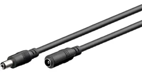 PremiumCord Prodlužovací napájecí kabel 5,5/2,1 mm / Napájecí kabel / 3 m / Samice-samec (cn-06)