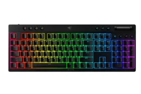 Razer BlackWidow V4 Low-profile HyperSpeed Yellow Switch černá / bezdrátová herní hlávesnice / mech. / 2.4GHz / US (RZ03-05271500-R3M1)