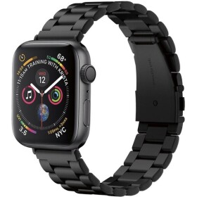 Spigen Modern Fit nerezový řemínek Apple Watch 44 42 mm černá (062MP25403)