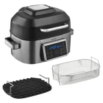 SENCOR SBG 8900SS stříbrná / Multifunkční horkovzdušný gril / 1660W / 6L (8590669337774)