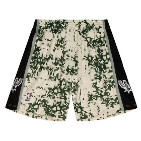 Mitchell & Ness Pánské kraťasy San Antonio Spurs NBA 2013-14 Swingman Shorts Camo Velikost: L