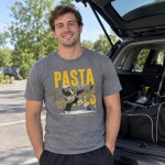 Pánské tričko Boston Bruins David Pastrnak #88 Pasta Scores WHT 500 Level Grey Velikost:
