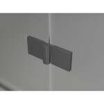 MEXEN/S - Lunar L sprchové dveře křídlové levé 115 cm, transparent, grafit metal 834L-115-000-95-00-L