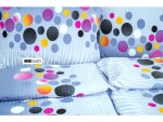 Stanex Ložní KREPOVÉ povlečení Barevné puntíky (LS30) ROZMĚR: 140x220 cm + polštář (90x70 cm)